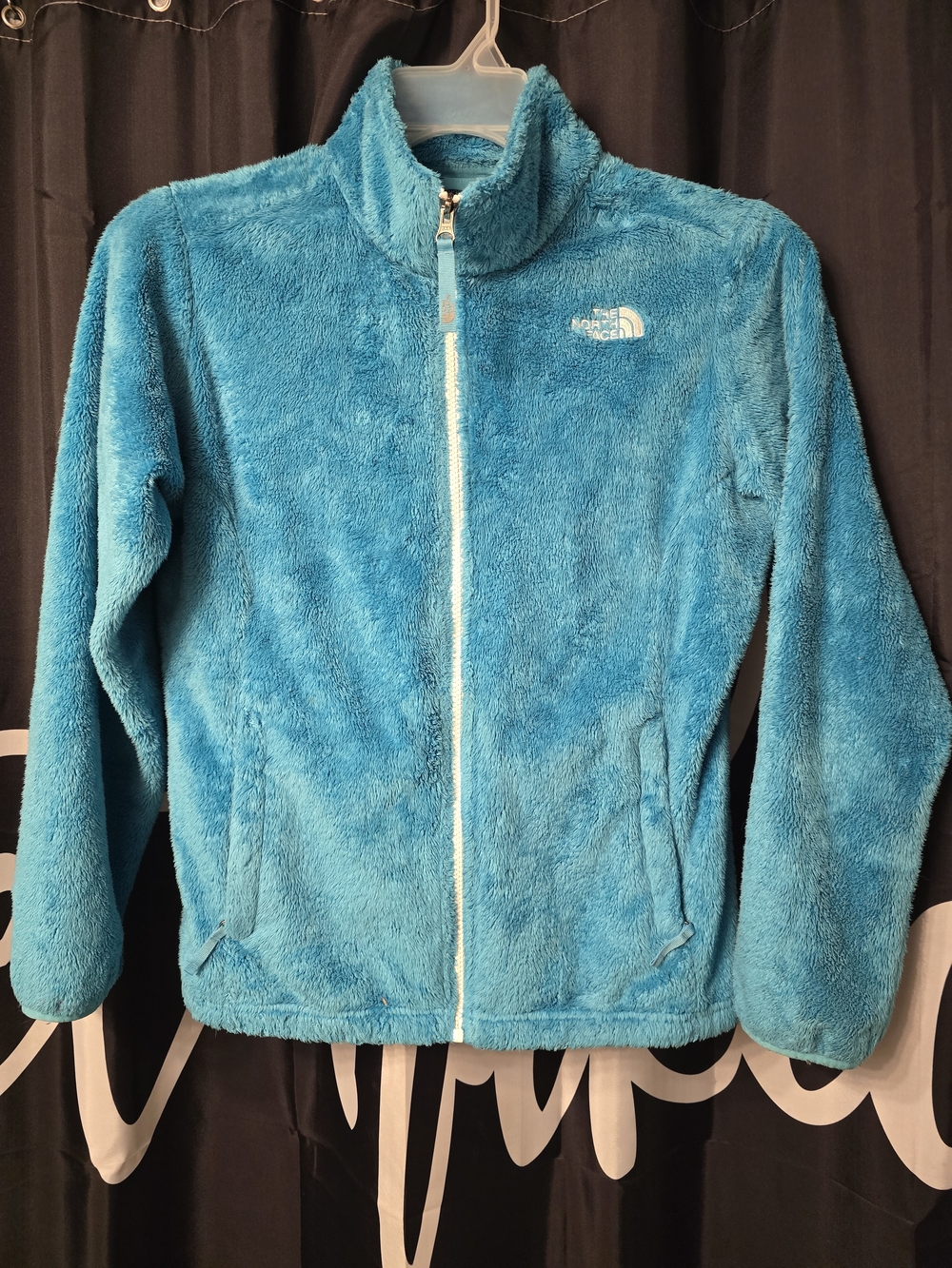 The North Face Kids' Plush Full-Zip Fleece Jacket in Bright Teal